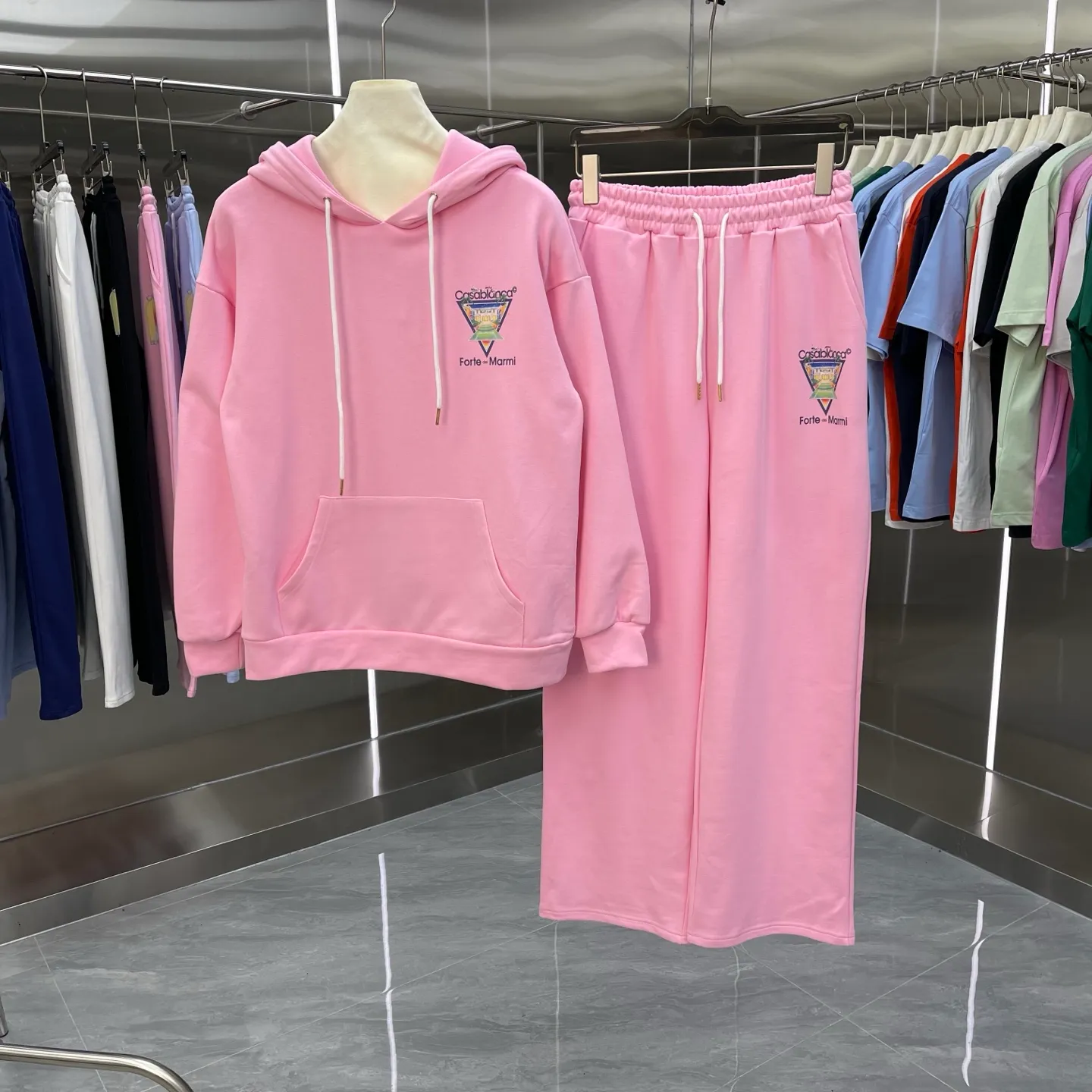 CASABLANCA + Factory ：Black White Blue Pink Royal Blue Sizes：S M L XL XXL